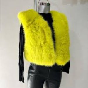 Faux fur vest